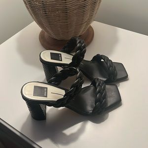 Dolce Vita braided block heel- Black, Size 8